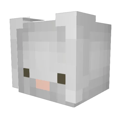 PAPASCONKARNE32 Minecraft avatar head, 3D render