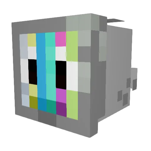 PAPA_BREAD10 Minecraft avatar head, 3D render