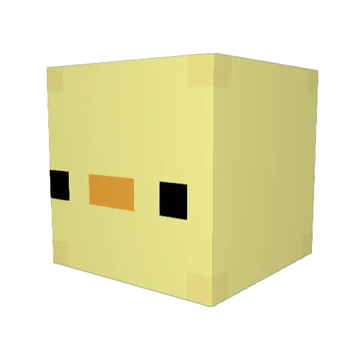 PAPA_TERMINATOR Minecraft avatar head, 3D render