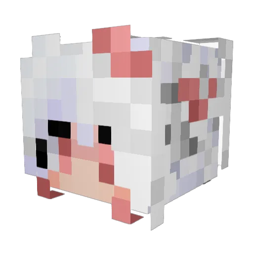 PAPENAITOR Minecraft avatar head, 3D render