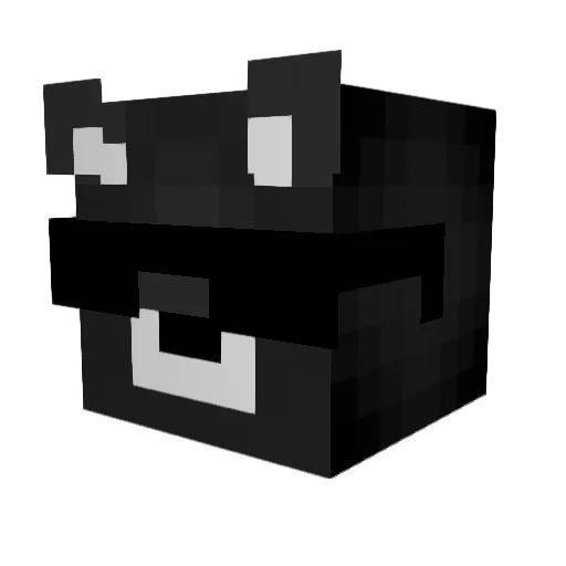 PAPICONDE Minecraft avatar head, 3D render