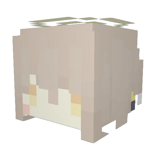 PAPIMERUfor Minecraft avatar head, 3D render