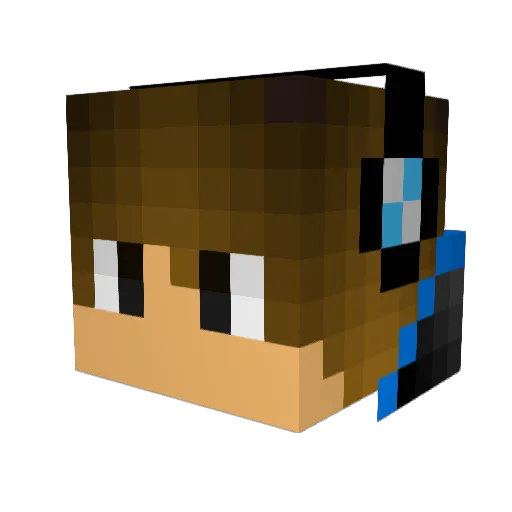 PAPPINIZER Minecraft avatar head, 3D render