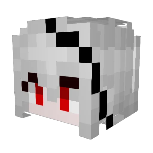 PAPZZZZ Minecraft avatar head, 3D render
