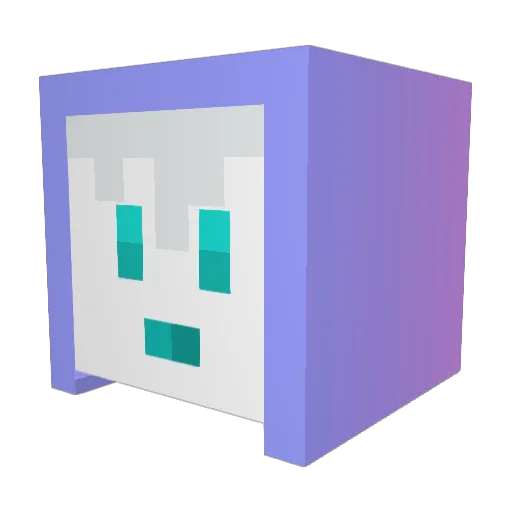 PARADOX_2020 Minecraft avatar head, 3D render
