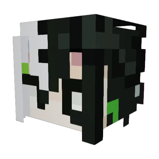 PARIRIKA Minecraft avatar head, 3D render