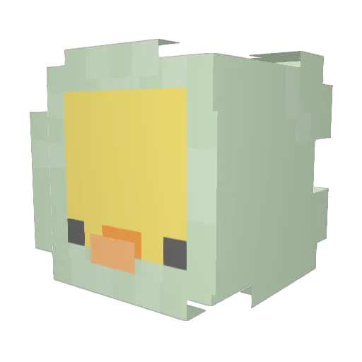PARKMIN_JI Minecraft avatar head, 3D render