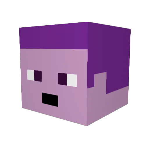 PARMAGAM3RS Minecraft avatar head, 3D render