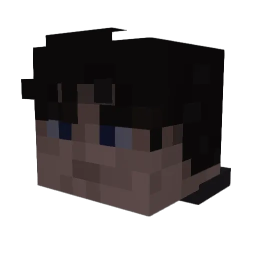 PARMEYER Minecraft avatar head, 3D render