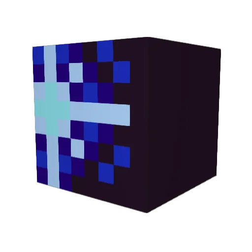 PARRYABLE Minecraft avatar head, 3D render