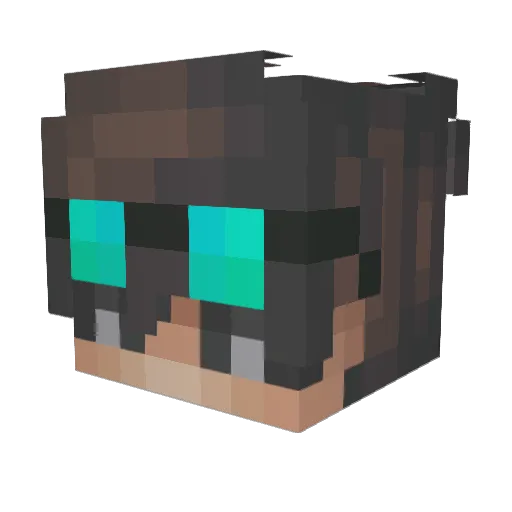 PASIRkpmas1lrhzv Minecraft avatar head, 3D render
