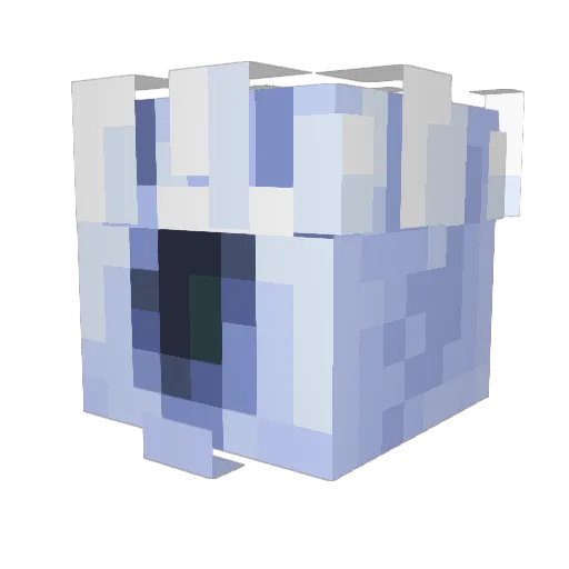 PASOSS Minecraft avatar head, 3D render