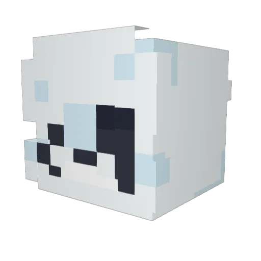 PASTEL_SKULLZ Minecraft avatar head, 3D render