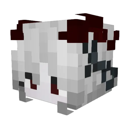 PATCHESstella Minecraft avatar head, 3D render