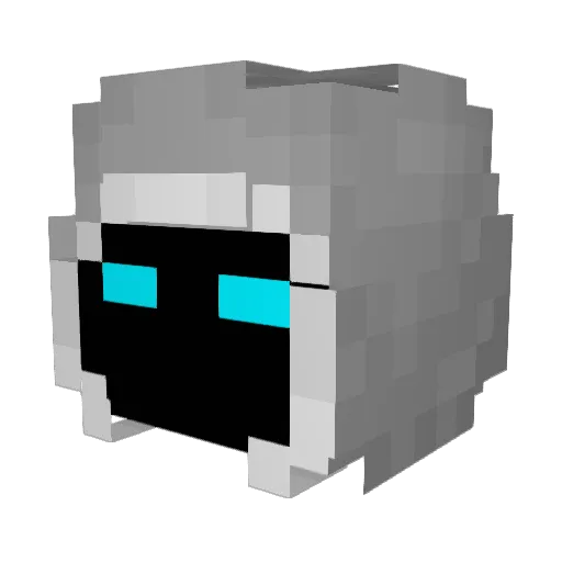 PATG36000 Minecraft avatar head, 3D render
