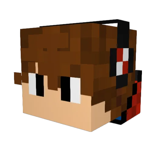 PATMAN2121 Minecraft avatar head, 3D render
