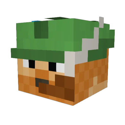 PATRICKATOR_HD Minecraft avatar head, 3D render