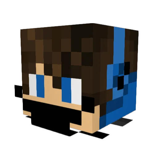 PATRIKMAN12 Minecraft avatar head, 3D render