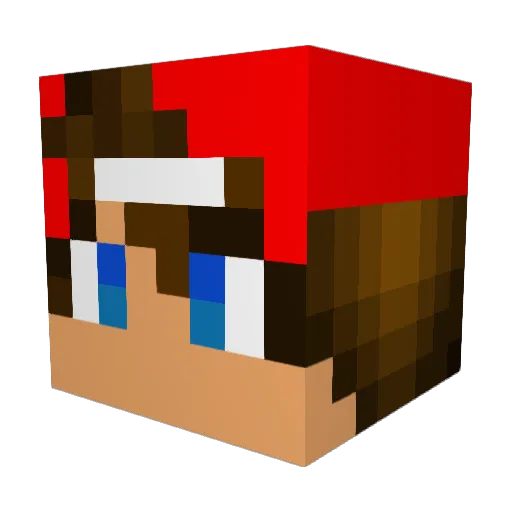 PATTEPlE Minecraft avatar head, 3D render
