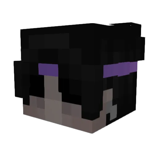 PAULOWNSSIMPLY Minecraft avatar head, 3D render