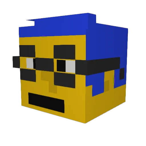 PAUL_SYKES Minecraft avatar head, 3D render