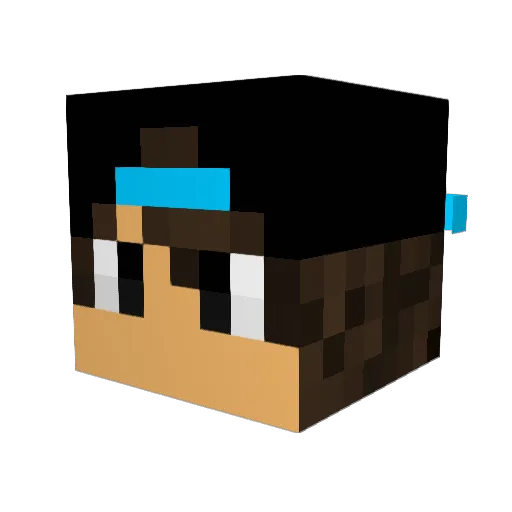 PAVELPRO5 Minecraft avatar head, 3D render