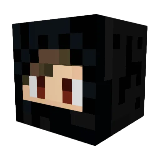PAVEL_1291 Minecraft avatar head, 3D render