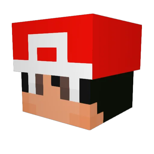 PAWELJAN Minecraft avatar head, 3D render