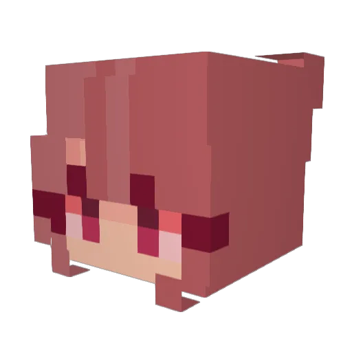 PAXTON_ Minecraft avatar head, 3D render
