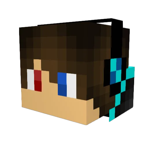 PAYA97 Minecraft avatar head, 3D render