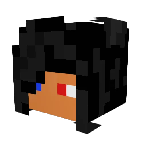 PAZIK102 Minecraft avatar head, 3D render