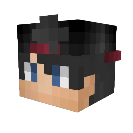 PA_Tony20 Minecraft avatar head, 3D render