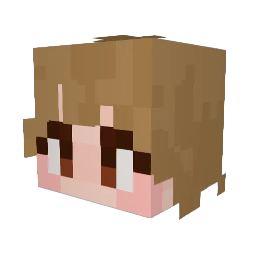 PB0and0Gelly Minecraft avatar head, 3D render