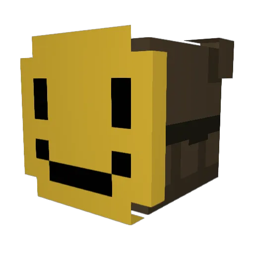 PBABY_08 Minecraft avatar head, 3D render