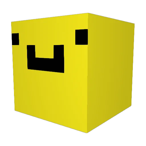 PBBBB Minecraft avatar head, 3D render