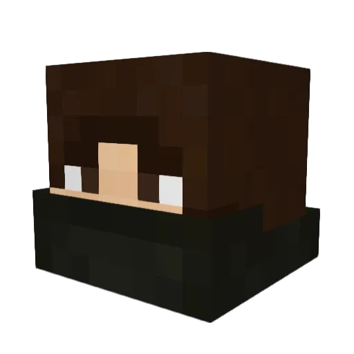 PBJCleric Minecraft avatar head, 3D render