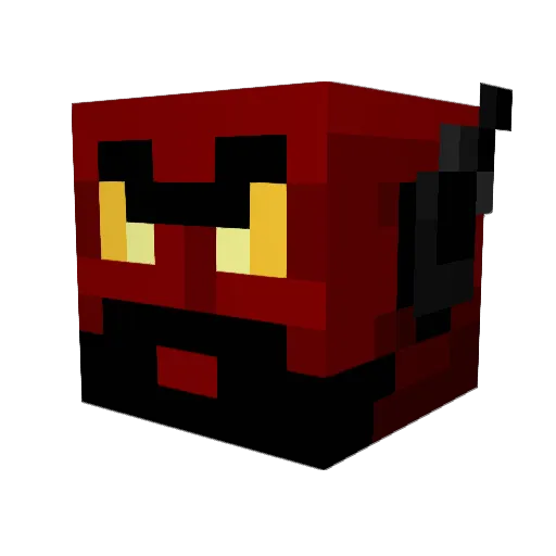 PBK420 Minecraft avatar head, 3D render