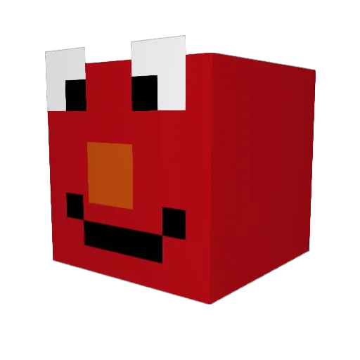 PBMocha Minecraft avatar head, 3D render