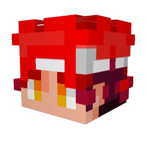 PBMonkey8 Minecraft avatar head, 3D render