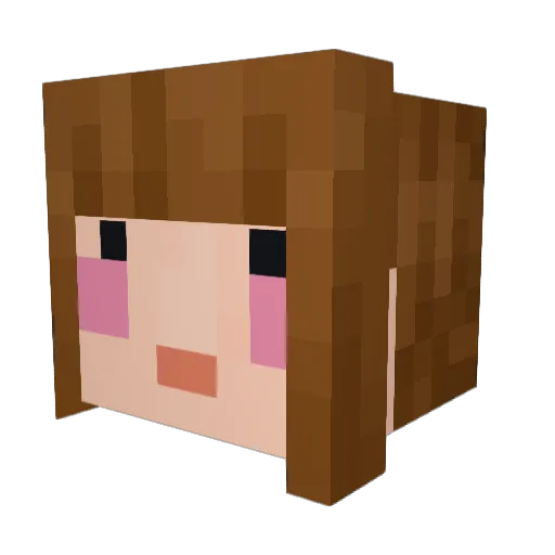 PBOvernightOats Minecraft avatar head, 3D render