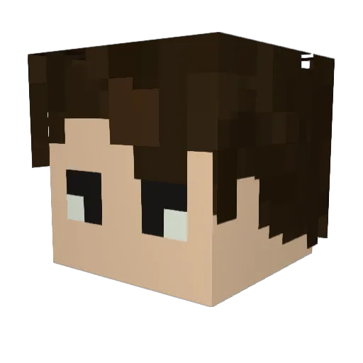 PBandZee Minecraft avatar head, 3D render