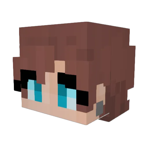 PBerry10 Minecraft avatar head, 3D render