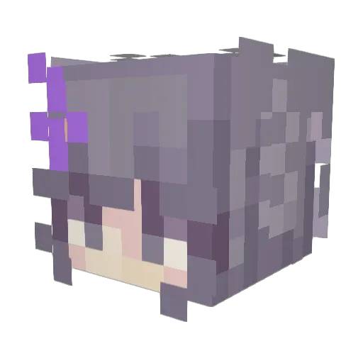 PBnJ_samich Minecraft avatar head, 3D render