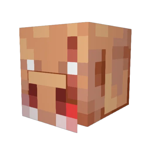 PBrute Minecraft avatar head, 3D render