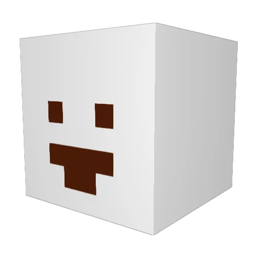 PCGamer1556 Minecraft avatar head, 3D render