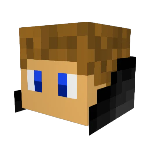 PCL53 Minecraft avatar head, 3D render