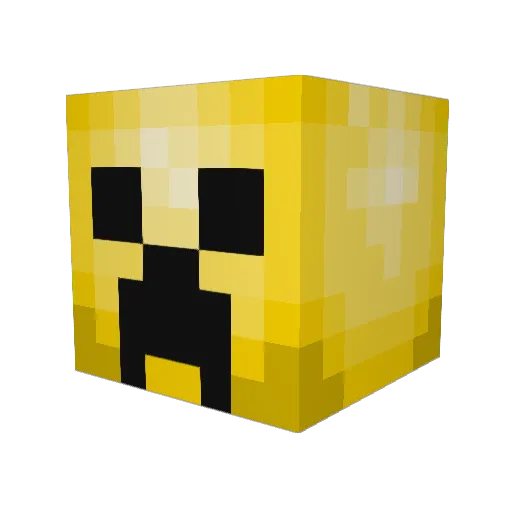PCN25 Minecraft avatar head, 3D render
