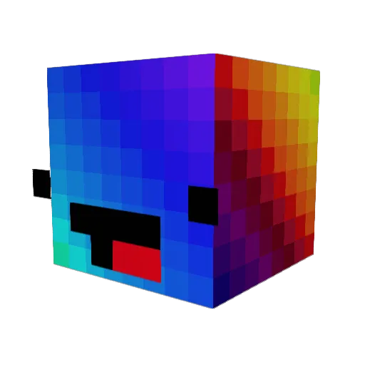 PCO_Slayer Minecraft avatar head, 3D render