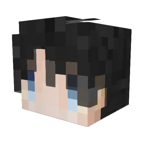 PCU_DickerMax Minecraft avatar head, 3D render