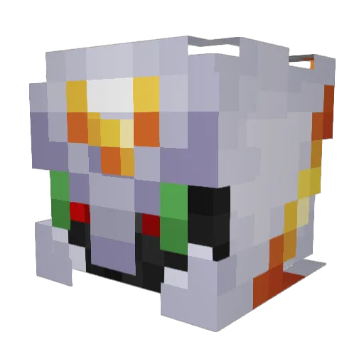PC_Arceus Minecraft avatar head, 3D render